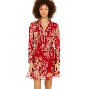 Denim & Supply floral pleated bib dress